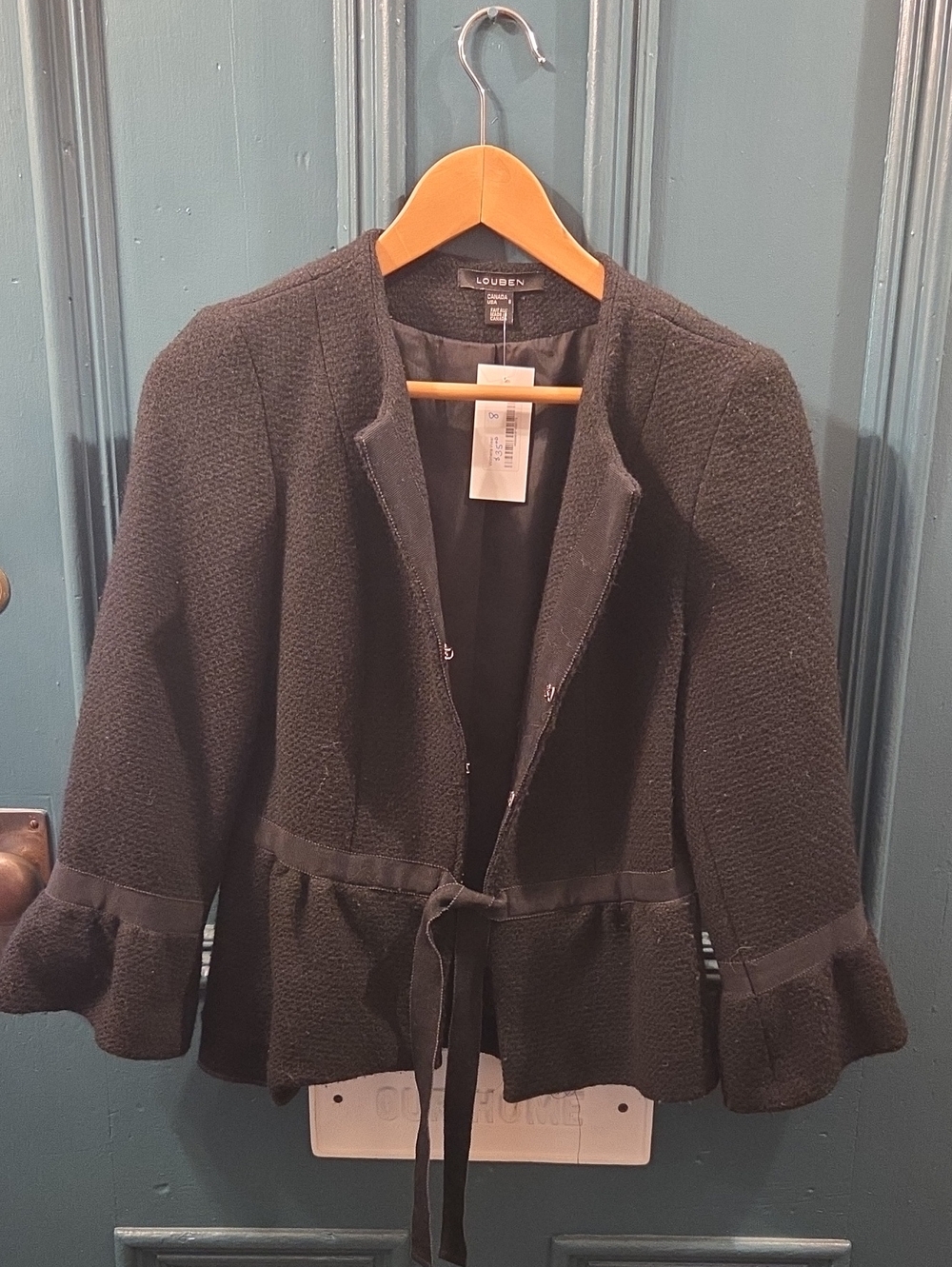 Louben Black Suit Coat/ Blazer